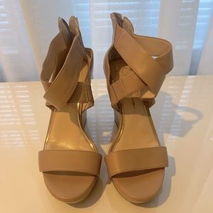 Jessica Simpson Nude Wedges